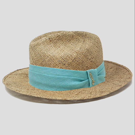 Fedora Hat in Sea Grass Straw