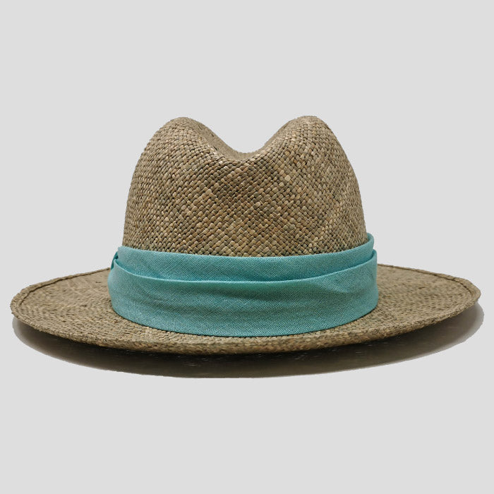 Fedora Hat in Sea Grass Straw
