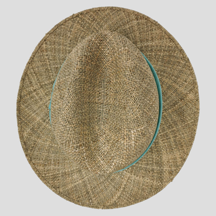 Fedora Hat in Sea Grass Straw